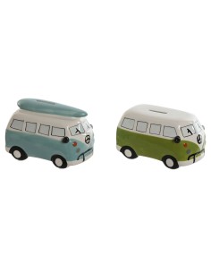 Tirelire Home ESPRIT Dolomite Fourgonnette 16 x 10 x 11 cm (2 Unités)