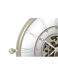 Horloge Murale Home ESPRIT Champagne Fer Miroir 67 x 8 x 67 cm 2