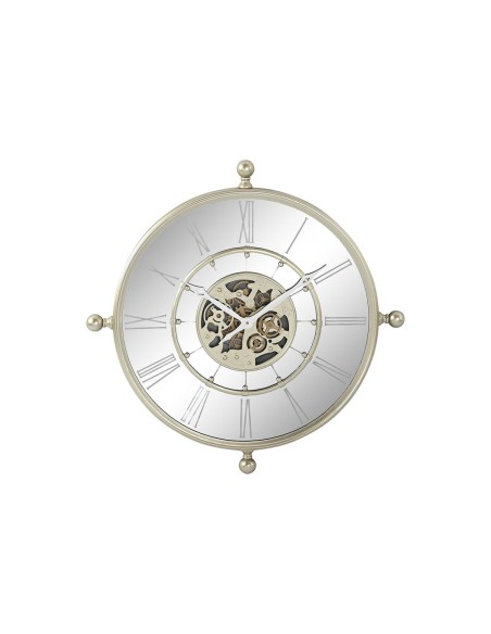 Horloge Murale Home ESPRIT Champagne Fer Miroir 67 x 8 x 67 cm