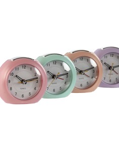 Horloge de table Home ESPRIT Rose Corail Lila 10 x 4,7 x 9 cm 2
