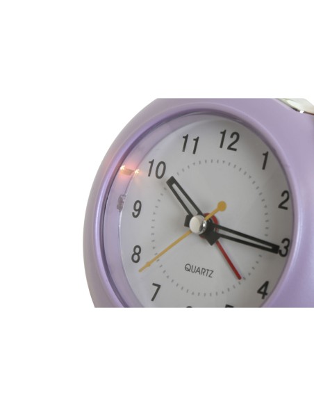Horloge de table Home ESPRIT Rose Corail Lila 10 x 4,7 x 9 cm