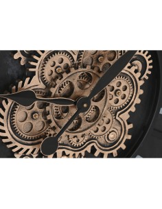 Horloge Murale Home ESPRIT Noir Fer 75 x 7 x 75 cm 2