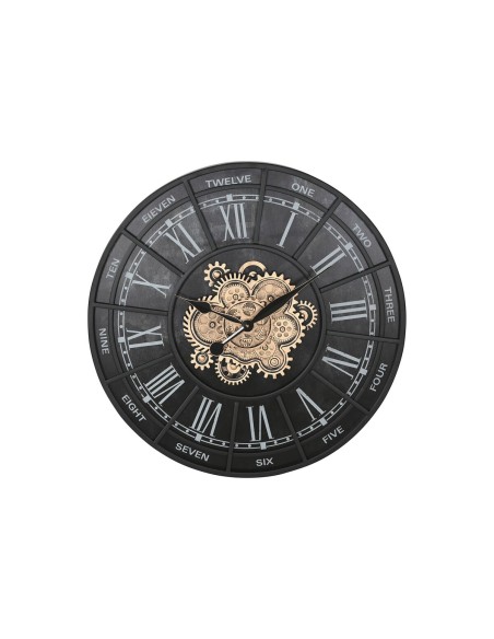 Horloge Murale Home ESPRIT Noir Fer 75 x 7 x 75 cm
