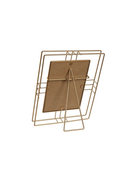 Cadre photo Home ESPRIT Doré Métal Verre 18,5 x 2,5 x 23,5 cm (12 Unités)