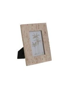 Cadre photo Home ESPRIT Beige Résine Verre Marbre Urbaine 18 x 2 x 22 cm