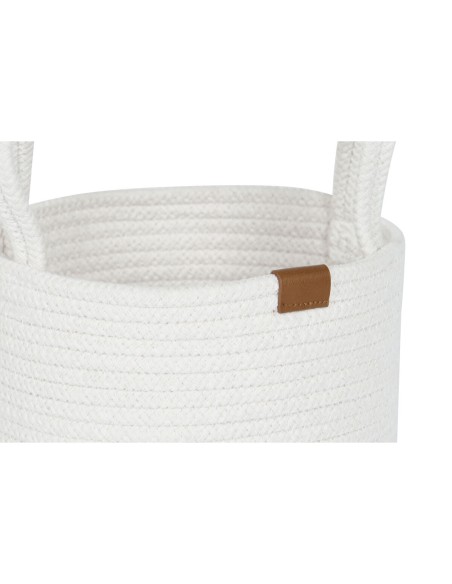 Set de basket Home ESPRIT Blanc Moderne 30 x 30 x 28 cm (3 Pièces)