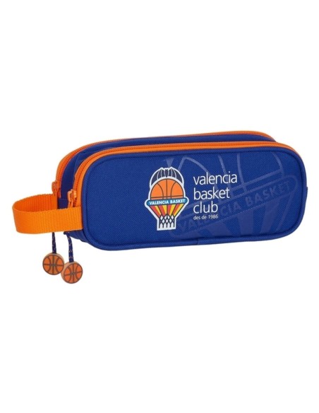 Fourre-tout Valencia Basket M513 Bleu Orange (21 x 8 x 6 cm)