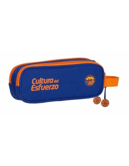 Fourre-tout Valencia Basket M513 Bleu Orange (21 x 8 x 6 cm)