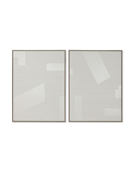 Cadre Home ESPRIT Blanc Moderne 75 x 4 x 100 cm (2 Unités)