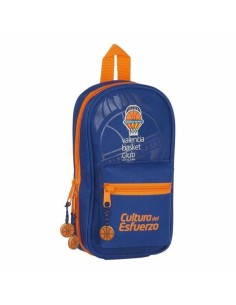 Plumier sac à dos Valencia Basket M847 Bleu Orange 12 x 23 x 5 cm