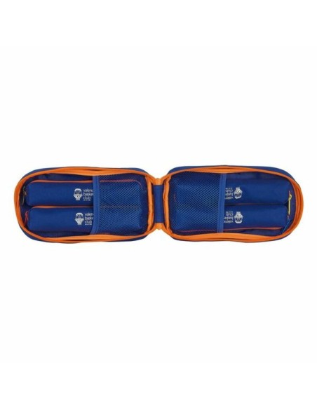 Plumier sac à dos Valencia Basket M847 Bleu Orange 12 x 23 x 5 cm