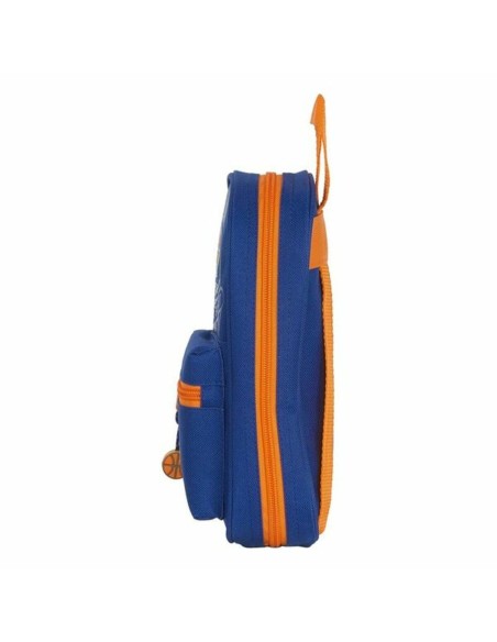 Plumier sac à dos Valencia Basket M847 Bleu Orange 12 x 23 x 5 cm