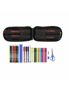 Plumier sac à dos F.C. Barcelona Noir 12 x 23 x 5 cm (33 Pièces) 2
