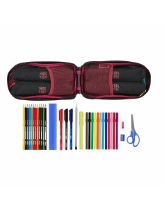 Plumier sac à dos F.C. Barcelona Noir 12 x 23 x 5 cm (33 Pièces) 2