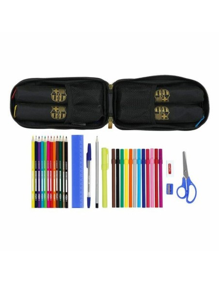 Plumier sac à dos F.C. Barcelona M747 Noir 12 x 23 x 5 cm (33 Pièces)