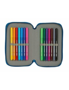 Plumier double BlackFit8 M854 Bleu foncé 12.5 x 19.5 x 4 cm (28 Pièces) 2