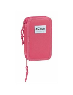 Plumier double BlackFit8 M854 Rose 12.5 x 19.5 x 4 cm (28 Pièces)