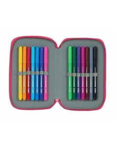 Plumier double BlackFit8 M854 Rose 12.5 x 19.5 x 4 cm (28 Pièces) 2