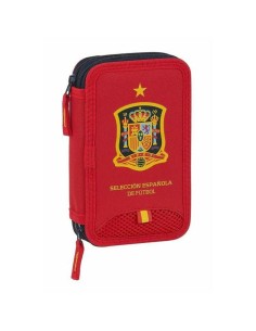 Plumier double RFEF M854 Rouge 12.5 x 19.5 x 4 cm (28 Pièces)