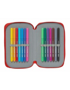 Plumier double Sevilla Fútbol Club M854 Rouge 12.5 x 19.5 x 4 cm (28 Pièces) 2