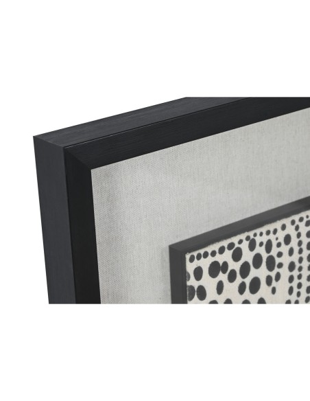 Cadre Home ESPRIT Noir Rouge Moderne 75 x 4 x 100 cm (2 Unités)