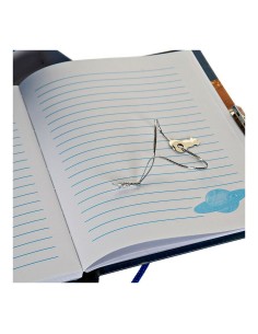 Agenda avec accessoires DKD Home Decor Bleu 23 x 5 x 18,3 cm 2