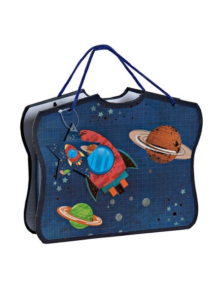 Agenda avec accessoires DKD Home Decor Bleu 23 x 5 x 18,3 cm