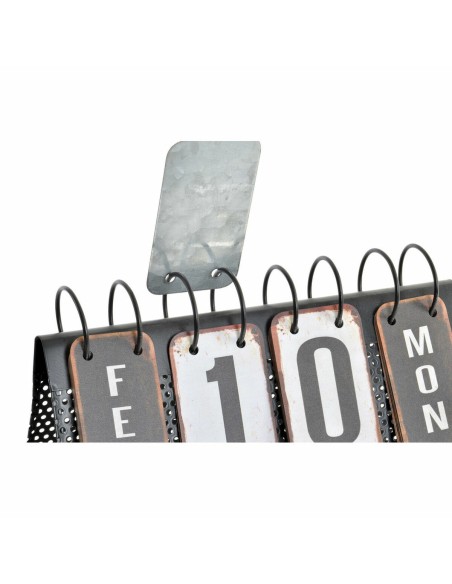 Calendrier de bureau DKD Home Decor Blanc Noir 34 x 13 x 21 cm