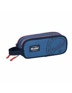 Trousse d'écolier BlackFit8 Stamp Bleu 21 x 8 x 6 cm