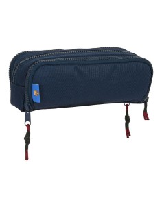 Trousse d'écolier F.C. Barcelona Corporativa Bleu Bordeaux (21 x 8 x 8 cm) 2