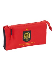 Trousse d'écolier RFEF Rouge Bleu (22 x 12 x 3 cm)