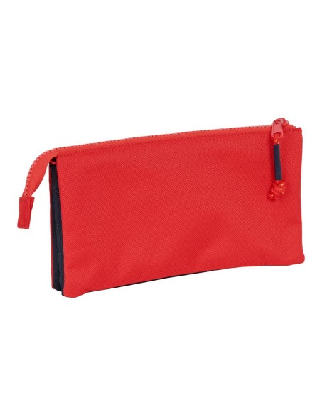 Trousse d'écolier RFEF Rouge Bleu (22 x 12 x 3 cm)