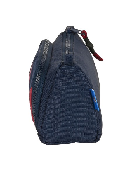 Trousse d'écolier F.C. Barcelona Corporativa Bleu Bordeaux 20 x 11 x 8.5 cm (32 Pièces)
