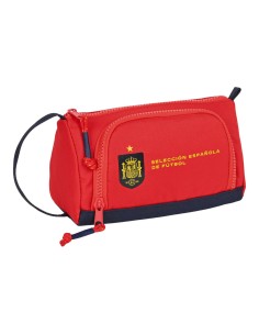Trousse d'écolier RFEF Bleu Rouge 20 x 11 x 8.5 cm (32 Pièces)