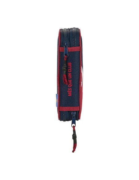 Plumier double F.C. Barcelona Corporativa Bleu Bordeaux 12.5 x 19.5 x 4 cm (28 Pièces)