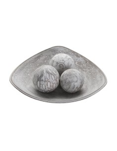 Centre de Table Versa Blanc 31,5 x 9 x 31,5 cm 2