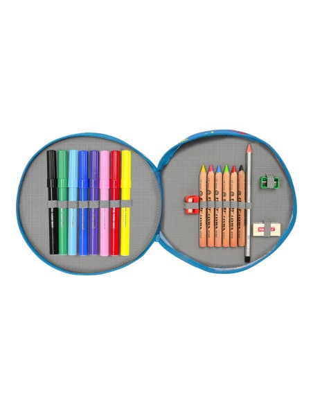 Pochette crayons The Paw Patrol Friendship Rond Bleu (18 Pièces)