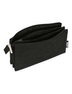 Trousse d'écolier Safta Noir (22 x 12 x 3 cm)