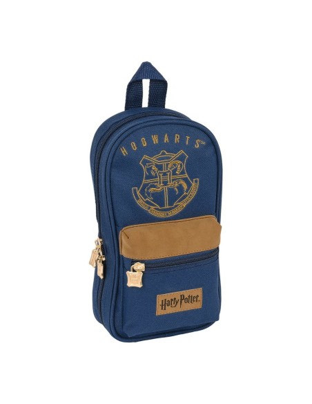 Plumier sac à dos Harry Potter Magical Marron Blue marine (12 x 23 x 5 cm) (33 Pièces)