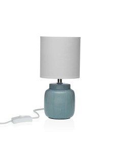Lampe de bureau Versa Vesta Bleu Céramique 13 x 26 x 10 cm