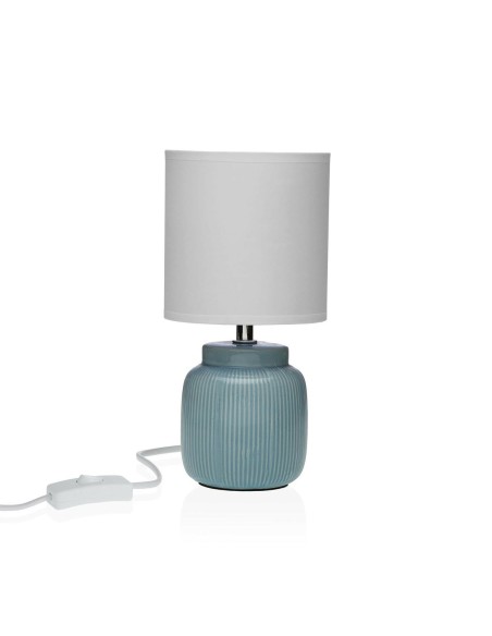 Lampe de bureau Versa Vesta Bleu Céramique 13 x 26 x 10 cm