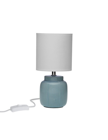 Lampe de bureau Versa Vesta Bleu Céramique 13 x 26 x 10 cm