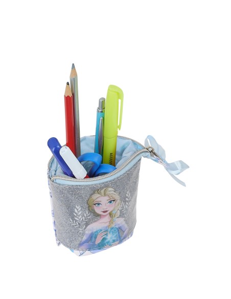 Trousse d'écolier Frozen Memories Bleu Blanc 8 x 19 x 6 cm