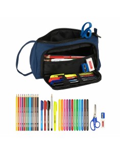 Trousse Scolaire avec Accessoires BlackFit8 Urban Noir Blue marine (32 Pièces) 2