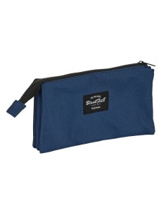 Trousse Fourre-Tout Triple BlackFit8 Urban Noir Blue marine (22 x 12 x 3 cm)