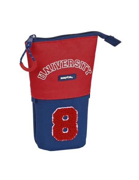 Trousse Gobelet Safta University Rouge Blue marine (8 x 19 x 6 cm)