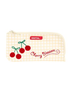Trousse d'écolier Safta Cherry Beige (23 x 11 x 1 cm)