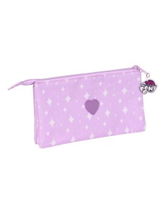 Trousse Fourre-Tout Triple My Little Pony Lila (22 x 12 x 3 cm) 2