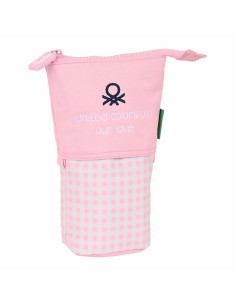 Trousse Gobelet Benetton Vichy Rose (8 x 19 x 6 cm) 2