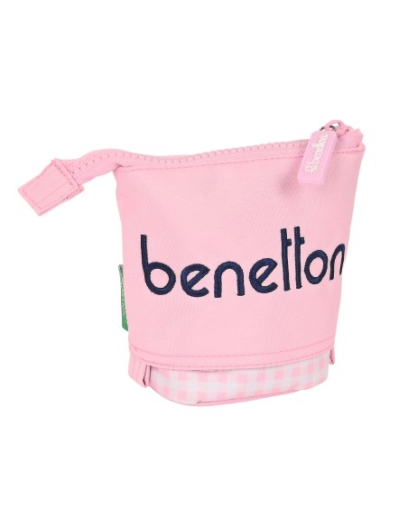 Trousse Gobelet Benetton Vichy Rose (8 x 19 x 6 cm)